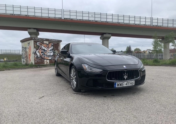 Maserati Ghibli cena 85900 przebieg: 102000, rok produkcji 2015 z Warszawa małe 106